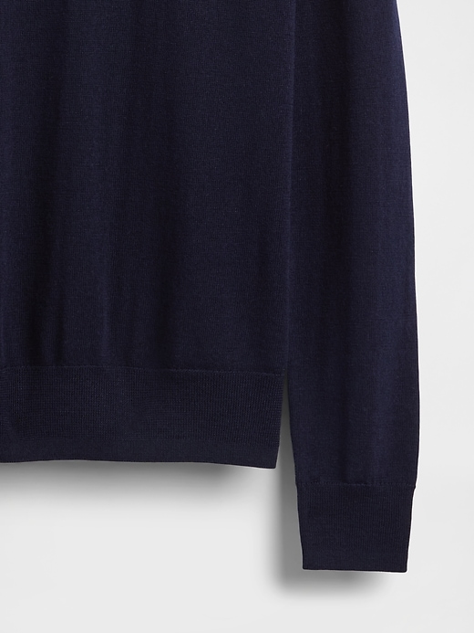maglione a collo alto in lana merino al 100
