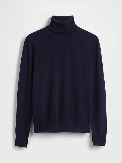 maglione a collo alto in lana merino al 100
