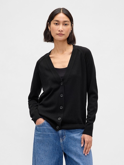 cardigan boyfriend in lana merino al 100