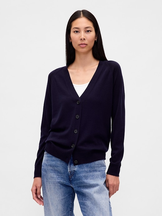cardigan boyfriend in lana merino al 100