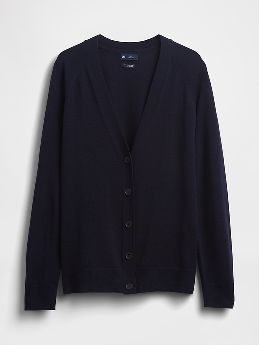 cardigan boyfriend in lana merino al 100