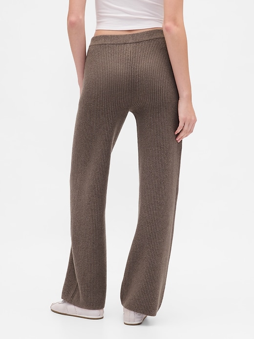 pantaloni in maglia cashsoft shaker-stitch