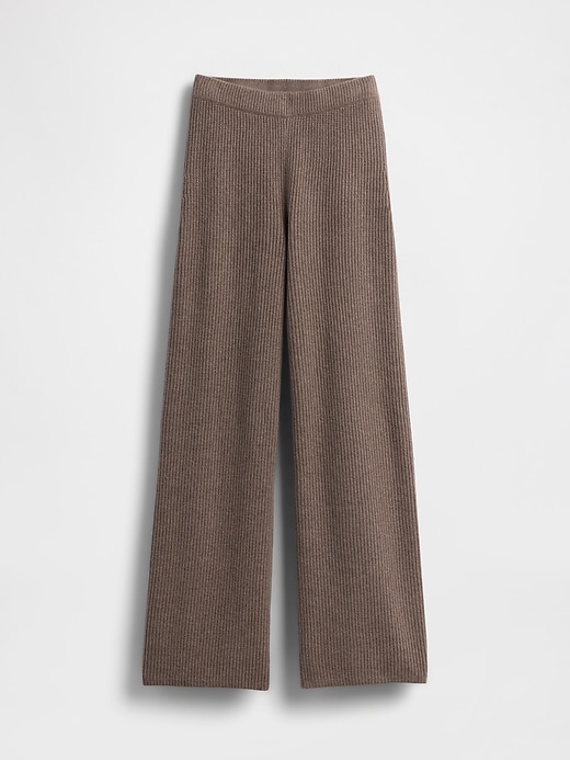 pantaloni in maglia cashsoft shaker-stitch