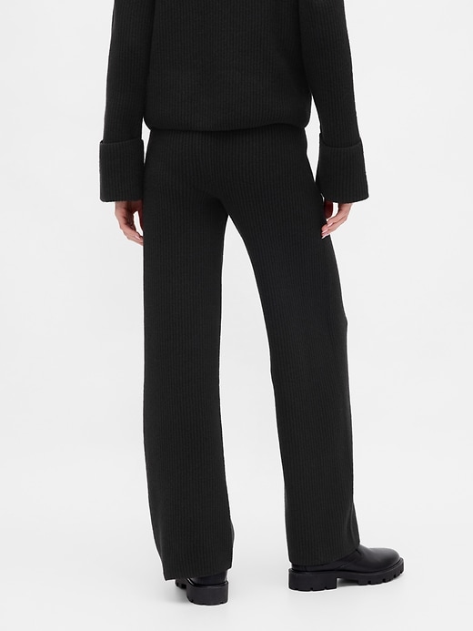 pantaloni in maglia cashsoft shaker-stitch