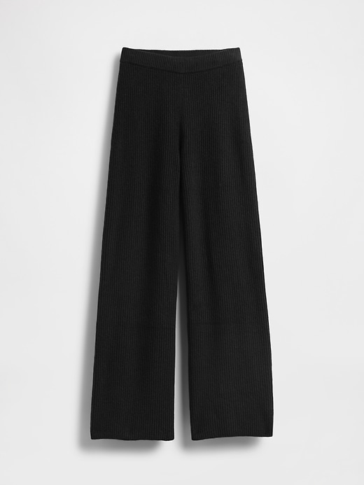 pantaloni in maglia cashsoft shaker-stitch