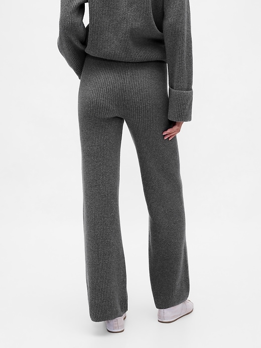 pantaloni in maglia cashsoft shaker-stitch