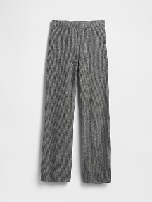 pantaloni in maglia cashsoft shaker-stitch