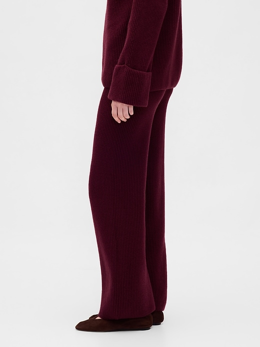 pantaloni in maglia cashsoft shaker-stitch