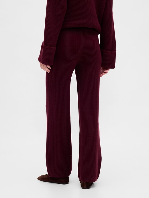 pantaloni in maglia cashsoft shaker-stitch