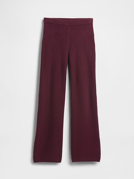 pantaloni in maglia cashsoft shaker-stitch