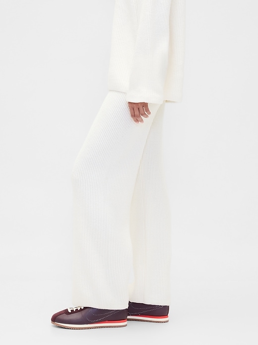 pantaloni in maglia cashsoft shaker-stitch