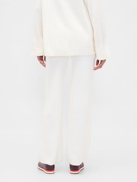pantaloni in maglia cashsoft shaker-stitch