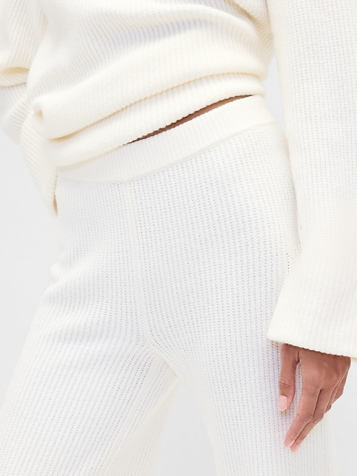 pantaloni in maglia cashsoft shaker-stitch