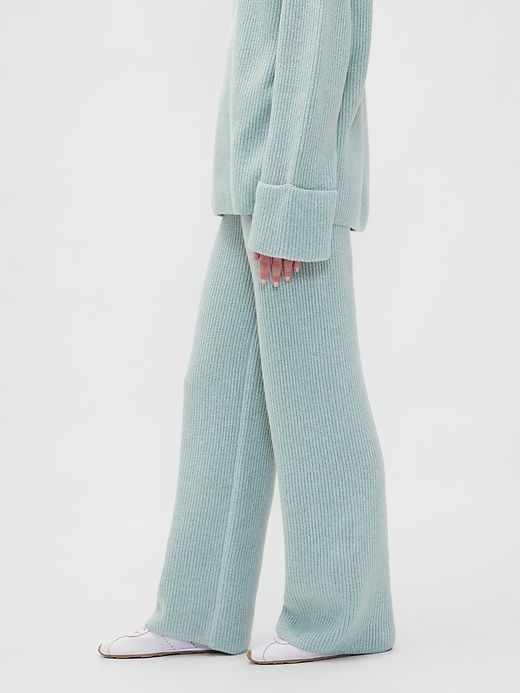 pantaloni in maglia cashsoft shaker-stitch