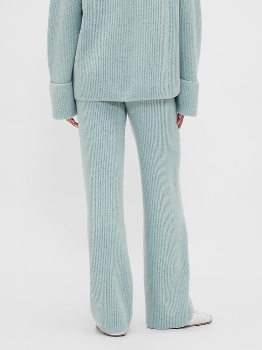 pantaloni in maglia cashsoft shaker-stitch