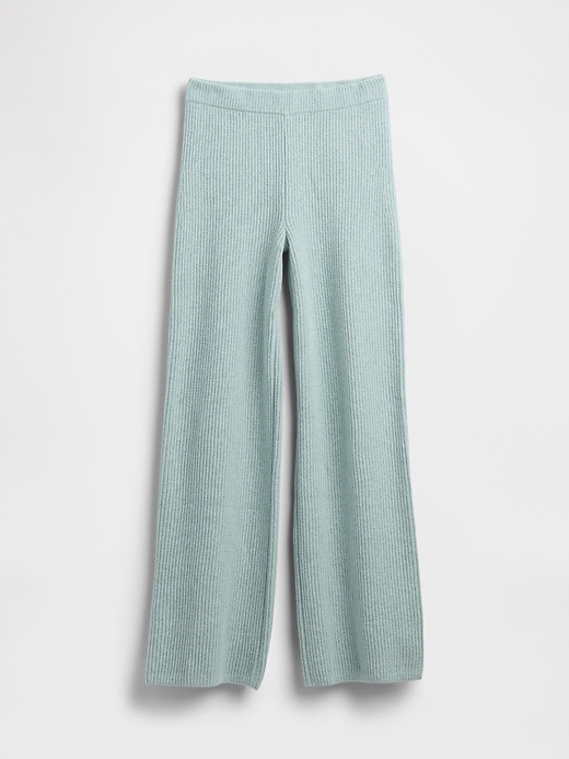pantaloni in maglia cashsoft shaker-stitch
