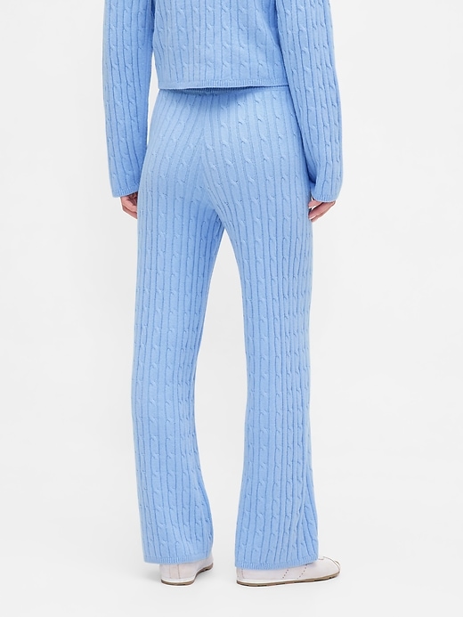 pantaloni in maglia a trecce cashsoft