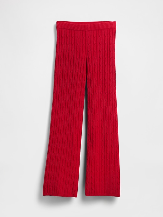 pantaloni in maglia a trecce cashsoft