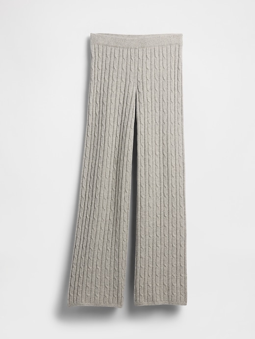 pantaloni in maglia a trecce cashsoft