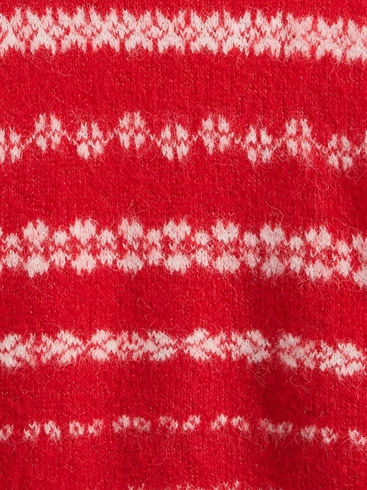 maglione girocollo oversize peloso