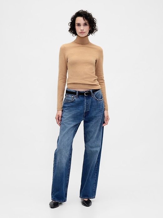 maglione dolcevita elasticizzato cashsoft
