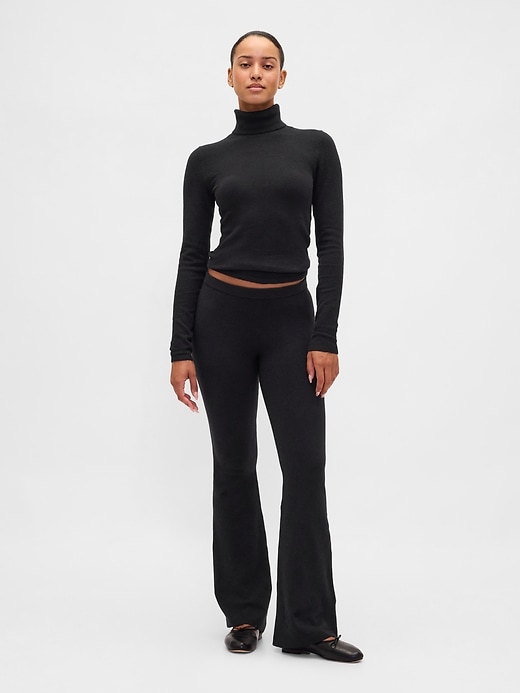 pantaloni a zampa elasticizzati cashsoft