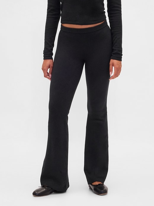pantaloni a zampa elasticizzati cashsoft