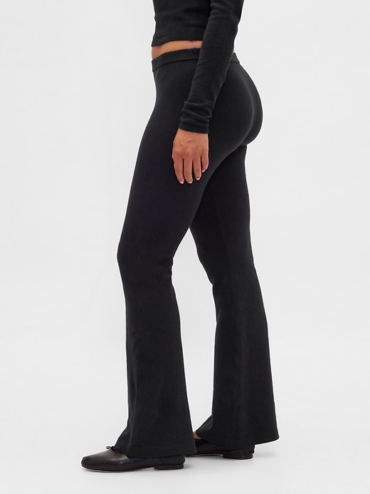 pantaloni a zampa elasticizzati cashsoft