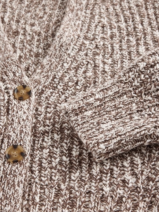 cardigan corto in misto cotone
