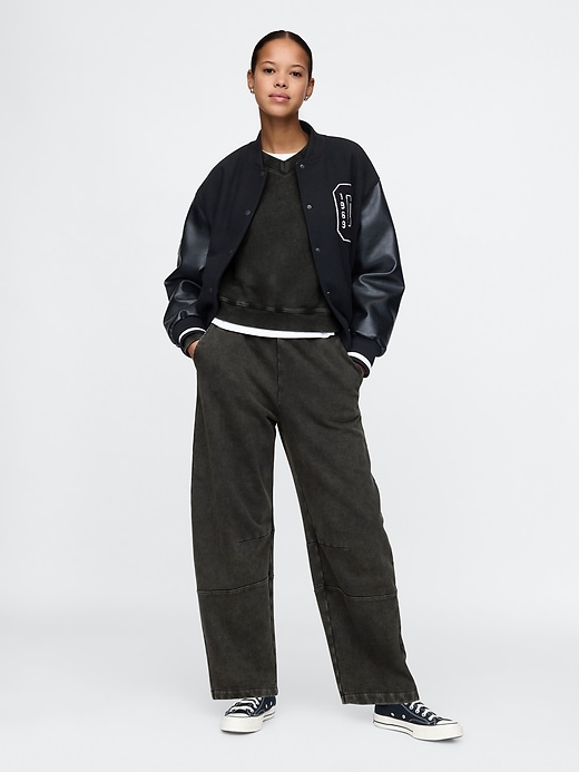 pantaloni della tuta in spugna francese pesante