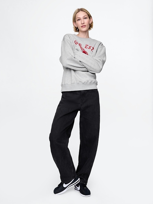 felpa con logo vintagesoft gap