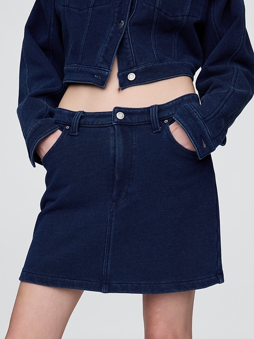 gonna in denim french terry