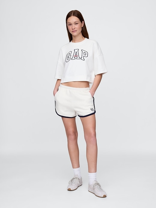 pantaloncini da tuta con logo e delfino vintagesoft gap