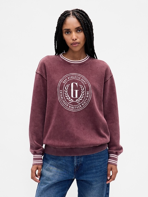 felpa oversize con logo vintagesoft