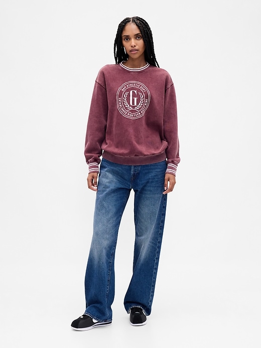 felpa oversize con logo vintagesoft