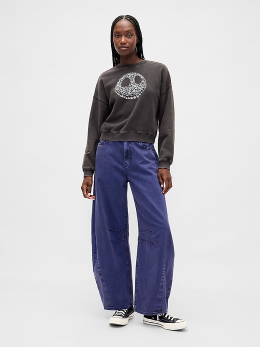 felpa con teschio pesante the nightmare before christmas di tim burton di gap × disney