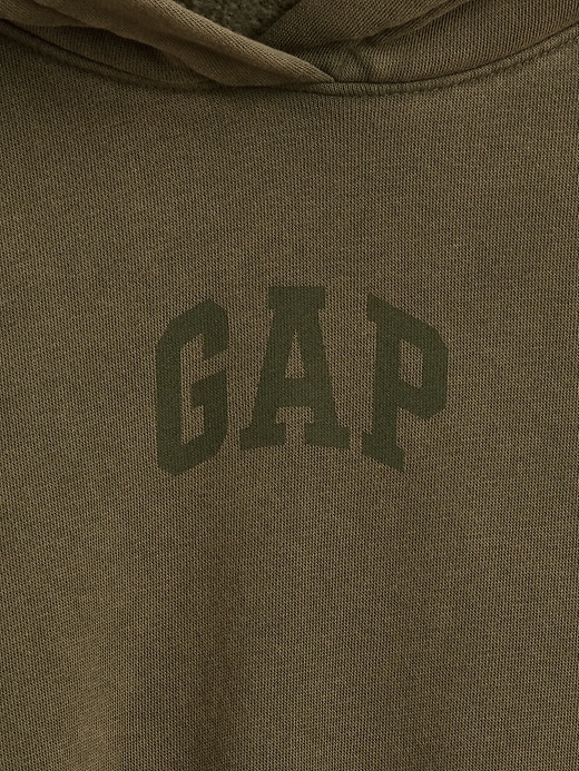felpa con cappuccio vintagesoft crop logo