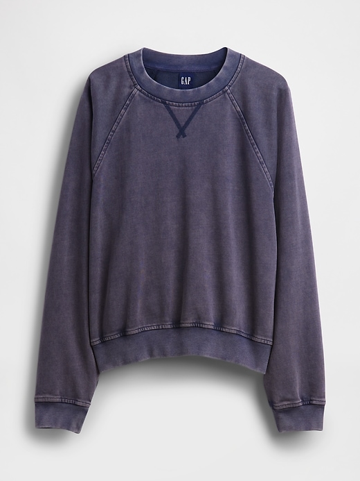 felpa raglan in spugna francese