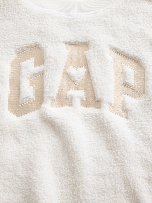 felpa con logo sherpa gap
