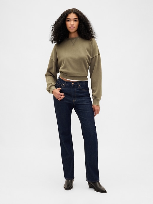 felpa oversize in spugna francese pesante