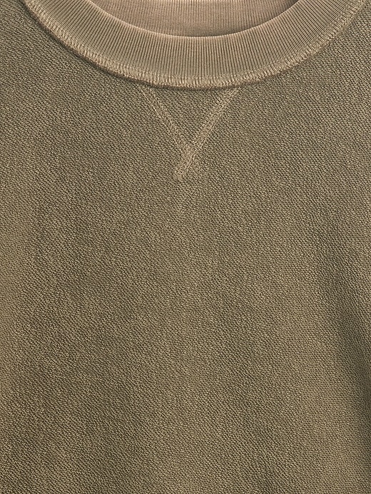 felpa oversize in spugna francese pesante