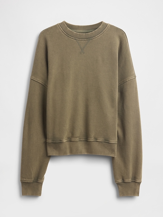 felpa oversize in spugna francese pesante