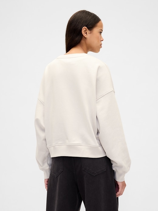 felpa oversize in spugna francese pesante