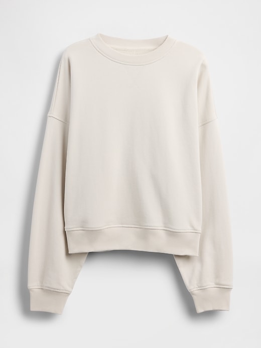 felpa oversize in spugna francese pesante