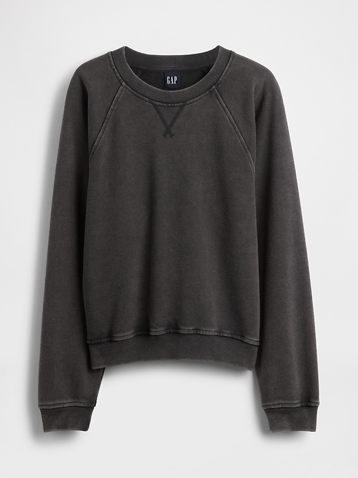felpa raglan in spugna francese pesante