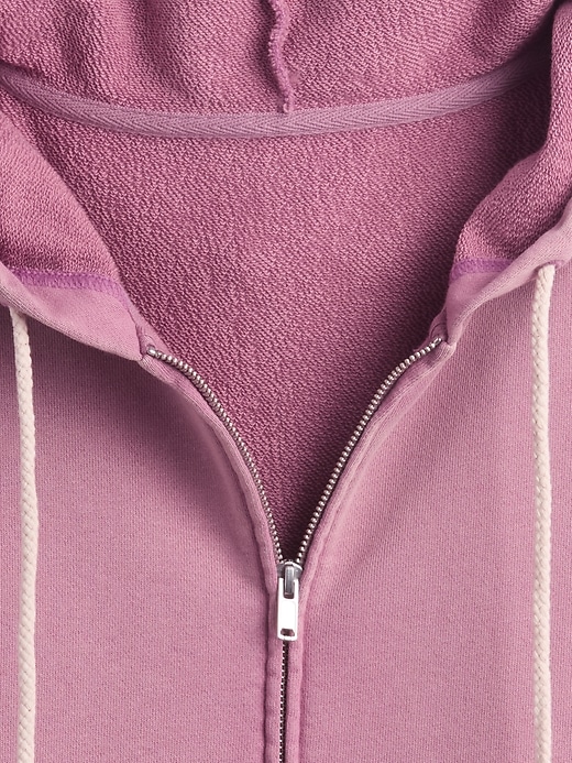 felpa con cappuccio oversize in french terry pesante