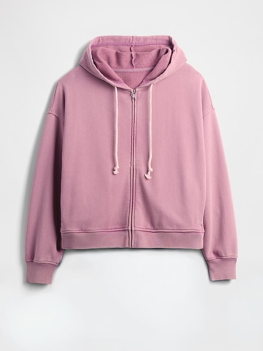 felpa con cappuccio oversize in french terry pesante