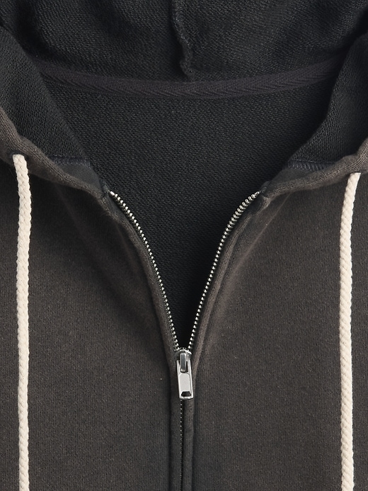 felpa con cappuccio oversize in french terry pesante