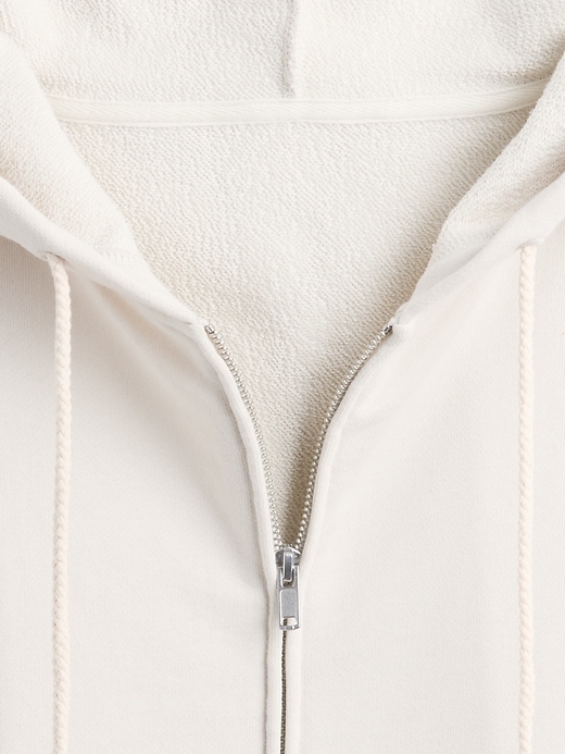 felpa con cappuccio oversize in french terry pesante