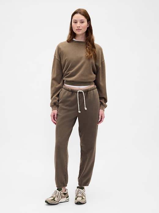 pantaloni da jogging aderenti in french terry pesante